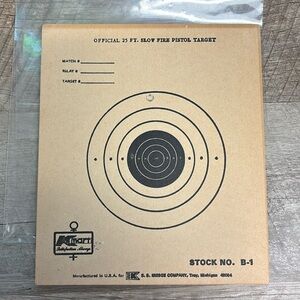 7 Vintage Slow Fire Pistol Target